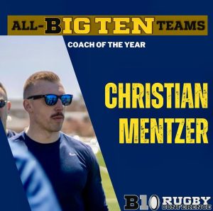 Photo of Coach Christian Mentzer, All Big Ten Coach of the Year for 2024